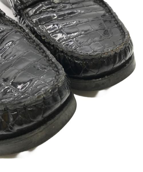 PARABOOT（パラブーツ）PARABOOT (パラブーツ) BEAMS (ビームス) CORSICA クロコ ブラック サイズ:7 1/2の古着・服飾アイテム