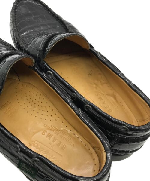 PARABOOT（パラブーツ）PARABOOT (パラブーツ) BEAMS (ビームス) CORSICA クロコ ブラック サイズ:7 1/2の古着・服飾アイテム