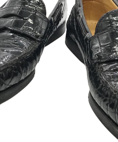 PARABOOT（パラブーツ）PARABOOT (パラブーツ) BEAMS (ビームス) CORSICA クロコ ブラック サイズ:7 1/2の古着・服飾アイテム