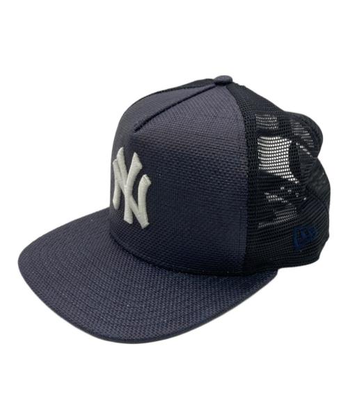New Era（ニューエラ）New Era (ニューエラ) KITH (キス) Raffia Capsメッシュキャップ ネイビーの古着・服飾アイテム