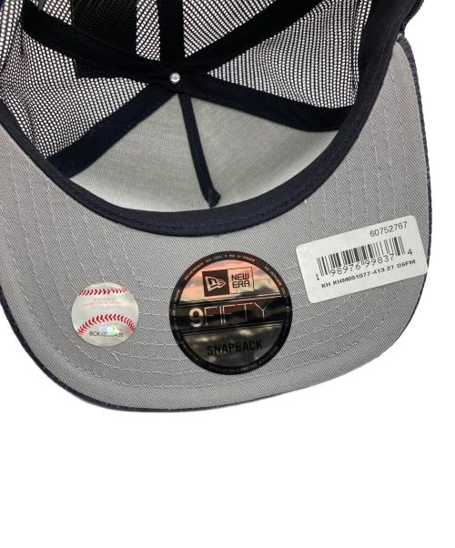 New Era（ニューエラ）New Era (ニューエラ) KITH (キス) Raffia Capsメッシュキャップ ネイビーの古着・服飾アイテム