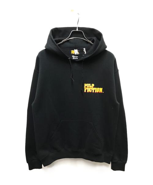 WACKO MARIA（ワコマリア）WACKO MARIA (ワコマリア) PULP FICTION (パルプフィクション) PULLOVER HOODED SWEAT SHIRT ブラック サイズ:Mの古着・服飾アイテム