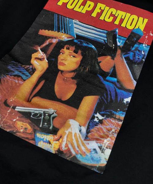 WACKO MARIA（ワコマリア）WACKO MARIA (ワコマリア) PULP FICTION (パルプフィクション) PULLOVER HOODED SWEAT SHIRT ブラック サイズ:Mの古着・服飾アイテム