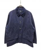 POLO RALPH LAURENポロ・ラルフローレン）の古着「80s-90s コーデュロイカラーハンティングジャケット」｜ネイビー