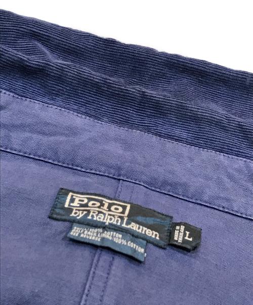 POLO RALPH LAUREN（ポロ・ラルフローレン）POLO RALPH LAUREN (ポロ・ラルフローレン) 80s-90s コーデュロイカラーハンティングジャケット ネイビー サイズ:Lの古着・服飾アイテム