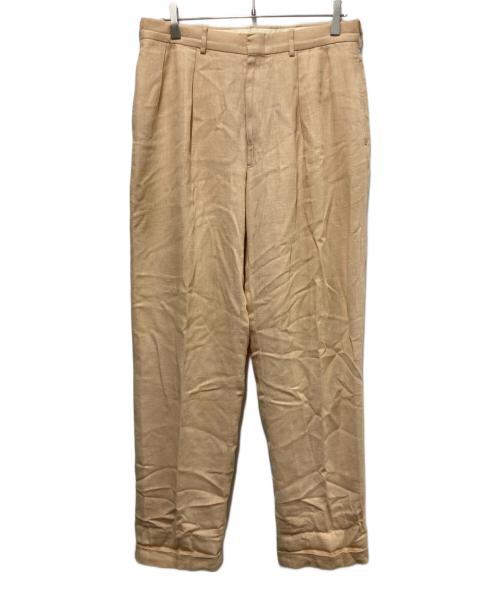POLO RALPH LAUREN（ポロ・ラルフローレン）POLO RALPH LAUREN (ポロ・ラルフローレン) 80s-90s 2タックミックススラックス ベージュ サイズ:ーの古着・服飾アイテム