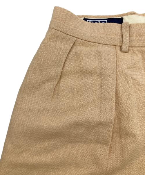 POLO RALPH LAUREN（ポロ・ラルフローレン）POLO RALPH LAUREN (ポロ・ラルフローレン) 80s-90s 2タックミックススラックス ベージュ サイズ:ーの古着・服飾アイテム