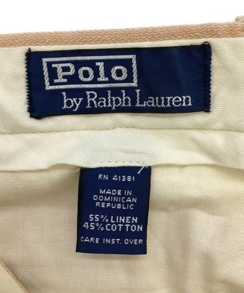 POLO RALPH LAUREN（ポロ・ラルフローレン）POLO RALPH LAUREN (ポロ・ラルフローレン) 80s-90s 2タックミックススラックス ベージュ サイズ:ーの古着・服飾アイテム