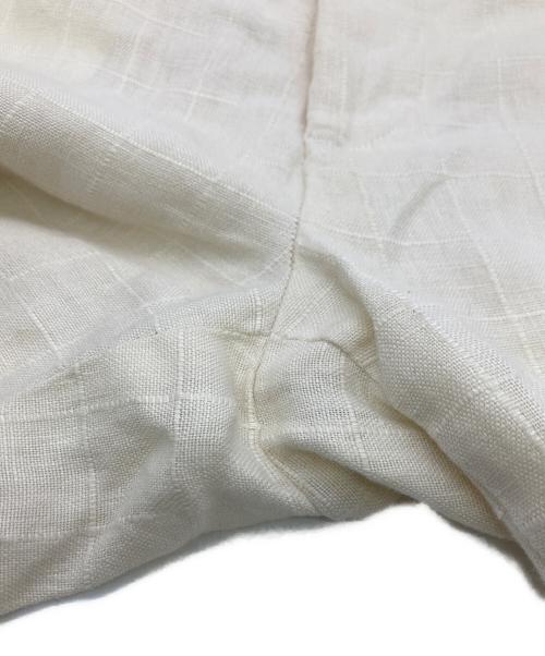 POLO RALPH LAUREN（ポロ・ラルフローレン）POLO RALPH LAUREN (ポロ・ラルフローレン) 90s ブロックチェックパターンネンパンツ アイボリー サイズ:36の古着・服飾アイテム