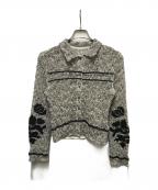 TODAYFULトゥデイフル）の古着「Embroidery Mesh Shirts」｜ベージュ