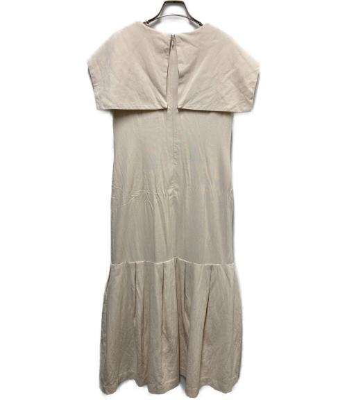 CLANE（クラネ）CLANE (クラネ) ビッグカラーワンピース ベージュ サイズ:2の古着・服飾アイテム