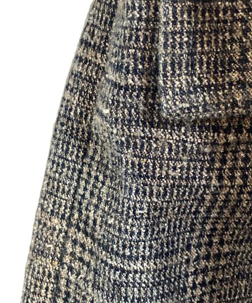 Edwina Horl（エドウィナ ホール）Edwina Horl (エドウィナ ホール) ツイードモーターサイクルコート グレー サイズ:Sの古着・服飾アイテム