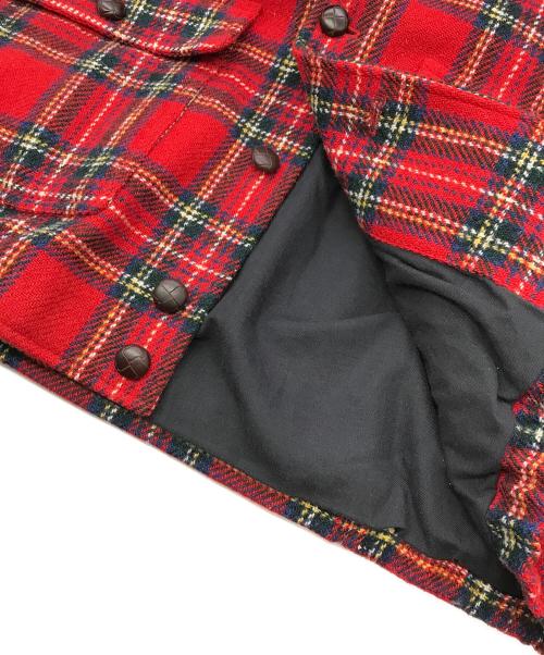 BROOKS BROTHERS（ブルックスブラザーズ）BROOKS BROTHERS (ブルックスブラザーズ) ツイードタータンチェックジャケット レッド サイズ:Mの古着・服飾アイテム