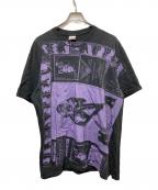 SUPREMEシュプリーム）の古着「collage TEE」｜ブラック×パープル