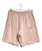 maison kitsuneメゾンキツネ）の古着「BOLD FOX HEAD PATCH OVERSIZE JOG SHORTS」｜ピンク