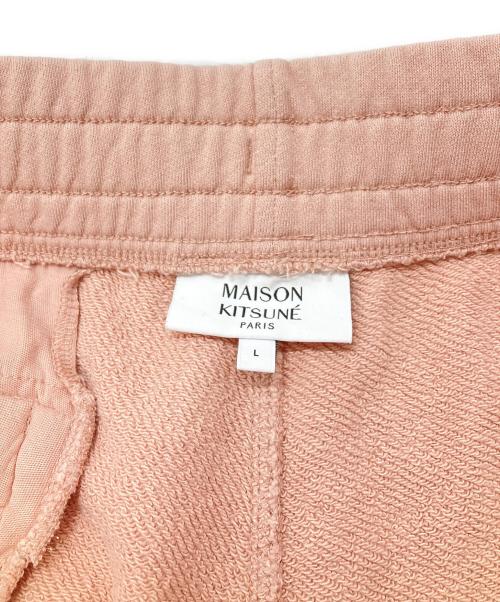 maison kitsune（メゾンキツネ）maison kitsune (メゾンキツネ) BOLD FOX HEAD PATCH OVERSIZE JOG SHORTS ピンク サイズ:Lの古着・服飾アイテム