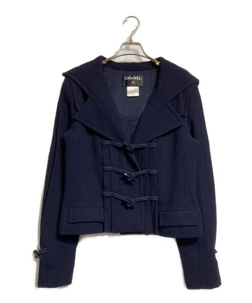 CHANEL（シャネル）CHANEL (シャネル) ショートダッフルコート ネイビー サイズ:40の古着・服飾アイテム