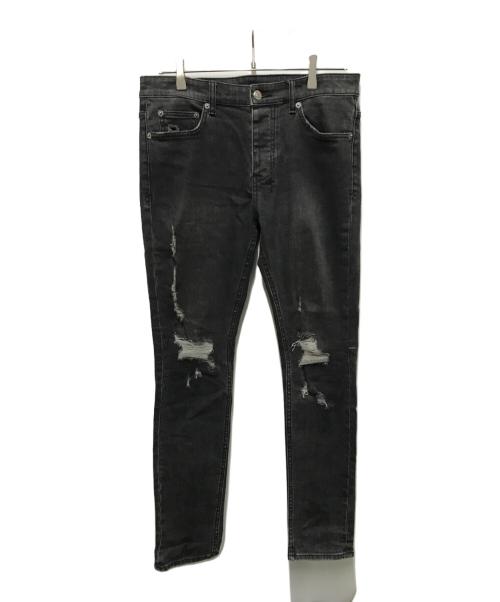 Ksubi（スビ）Ksubi (スビ) TRAVIS SCOTT (トラヴィススコット) ダメージスキニーパンツ ブラック サイズ:31の古着・服飾アイテム