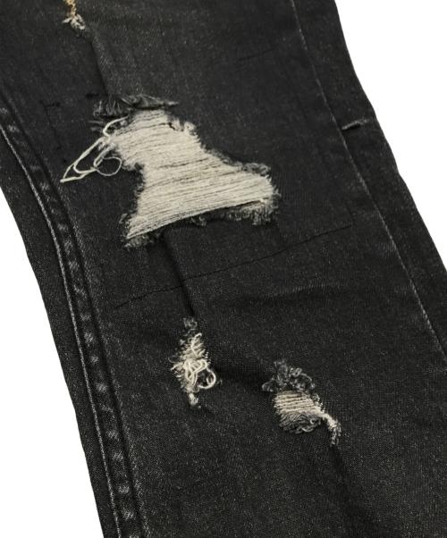 Ksubi（スビ）Ksubi (スビ) TRAVIS SCOTT (トラヴィススコット) ダメージスキニーパンツ ブラック サイズ:31の古着・服飾アイテム