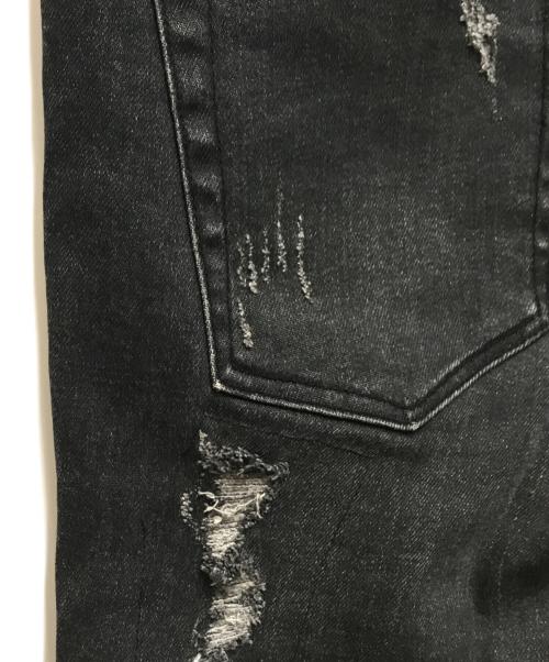 Ksubi（スビ）Ksubi (スビ) TRAVIS SCOTT (トラヴィススコット) ダメージスキニーパンツ ブラック サイズ:31の古着・服飾アイテム
