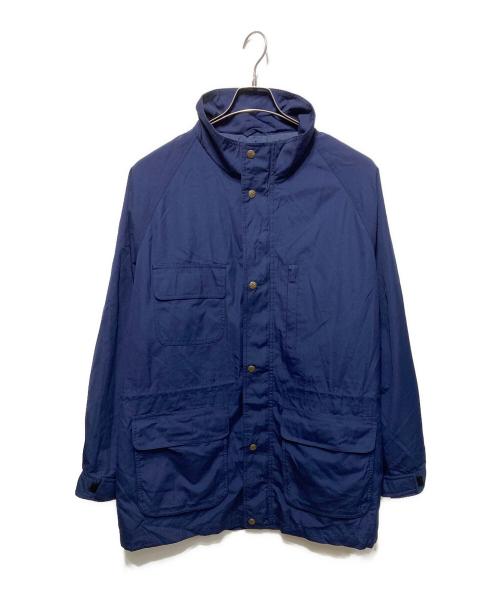 Eddie Bauer（エディーバウアー）Eddie Bauer (エディーバウアー) 80sステンカラージップアップコート ネイビー サイズ:XLの古着・服飾アイテム