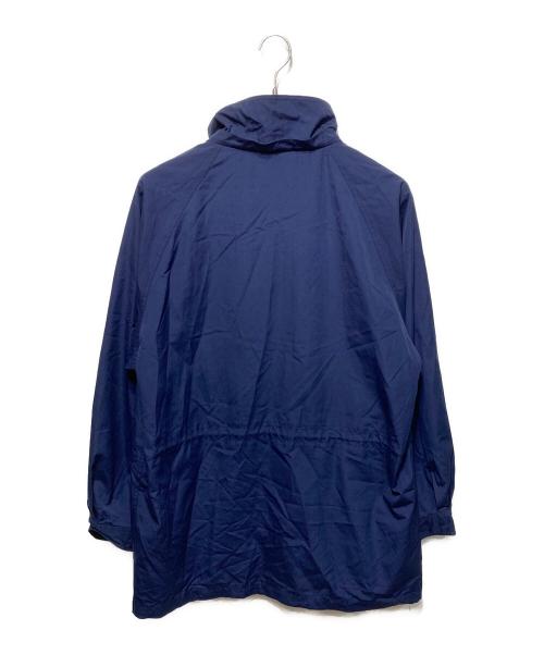 Eddie Bauer（エディーバウアー）Eddie Bauer (エディーバウアー) 80sステンカラージップアップコート ネイビー サイズ:XLの古着・服飾アイテム
