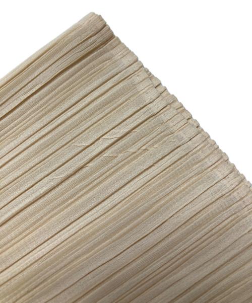 PLEATS PLEASE（プリーツプリーズ）PLEATS PLEASE (プリーツプリーズ) 総柄プリーツパンツ ブルー×ベージュ サイズ:４の古着・服飾アイテム