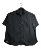 FreshServiceフレッシュサービス）の古着「COOLFIBER OPEN COLLAR S/S SHIRT/クールファイバー オープンカラー ショートスリーブ シャツ」｜ブラック