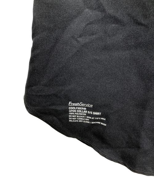 FreshService（フレッシュサービス）FreshService (フレッシュサービス) COOLFIBER OPEN COLLAR S/S SHIRT/クールファイバー オープンカラー ショートスリーブ シャツ ブラック サイズ:Lの古着・服飾アイテム