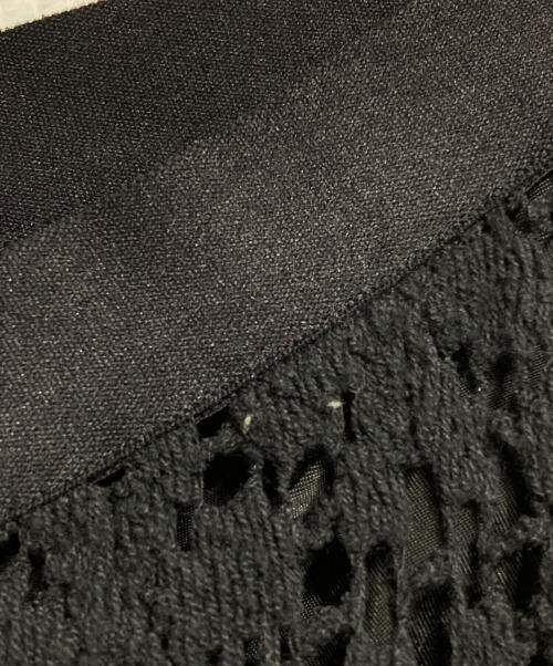 JIL SANDER（ジルサンダー）JIL SANDER (ジルサンダー) レースニットスカート/ lace knit skirt ブラック サイズ:34の古着・服飾アイテム