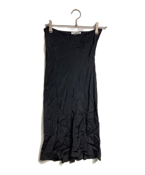 JIL SANDER（ジルサンダー）JIL SANDER (ジルサンダー) レースニットスカート/ lace knit skirt ブラック サイズ:34の古着・服飾アイテム
