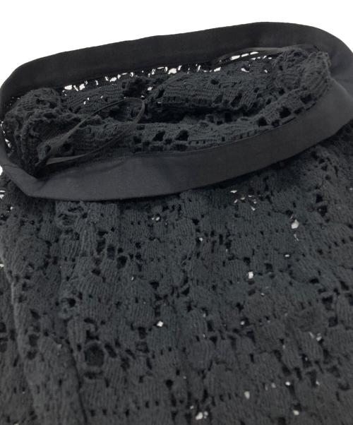 JIL SANDER（ジルサンダー）JIL SANDER (ジルサンダー) レースニットスカート/ lace knit skirt ブラック サイズ:34の古着・服飾アイテム