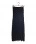 JIL SANDER（ジルサンダー）の古着「レースニットスカート/ lace knit skirt」｜ブラック