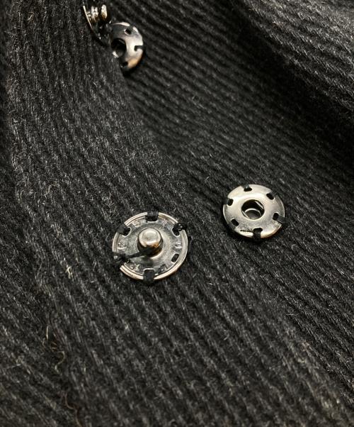 BURBERRY BLUE LABEL（バーバリー ブルー レーベル）BURBERRY BLUE LABEL (バーバリー ブルー レーベル) 裏ノバチェックウールスタンドカラーコート/Stand collar coat グレー サイズ:36の古着・服飾アイテム