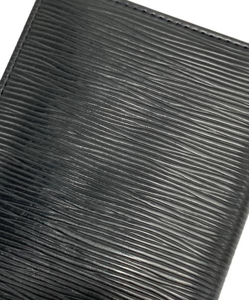 LOUIS VUITTON（ルイ ヴィトン）LOUIS VUITTON (ルイ ヴィトン) 2つ折り財布/エピ ポルトカルト クレディ ブラックの古着・服飾アイテム