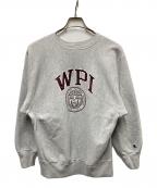 Championチャンピオン）の古着「90s カレッジプリントREVERSE WEAVE」｜グレー