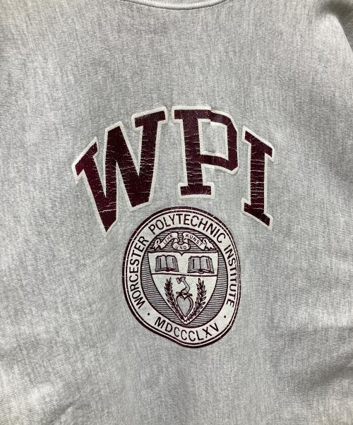 Champion（チャンピオン）Champion (チャンピオン) 90s カレッジプリントREVERSE WEAVE グレー サイズ:XLの古着・服飾アイテム