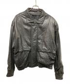 STUDIO ANDREW MARC-）の古着「レザージャケット」｜ブラック