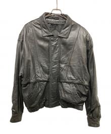 STUDIO ANDREW MARC（-）の古着「レザージャケット」｜ブラック