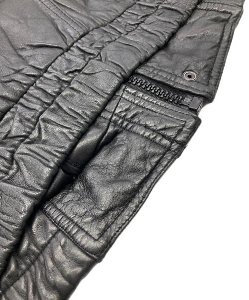 STUDIO ANDREW MARC（-）STUDIO ANDREW MARC (-) レザージャケット ブラック サイズ:XLの古着・服飾アイテム