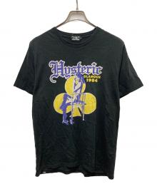 Hysteric Glamour（ヒステリックグラマー）の古着「ヒスガールプリントTシャツ」｜ブラック