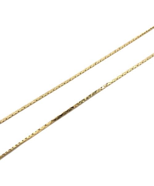 Christian Dior（クリスチャン ディオール）Christian Dior (クリスチャン ディオール) オーバルオブリークロゴネックレス ゴールドカラーの古着・服飾アイテム