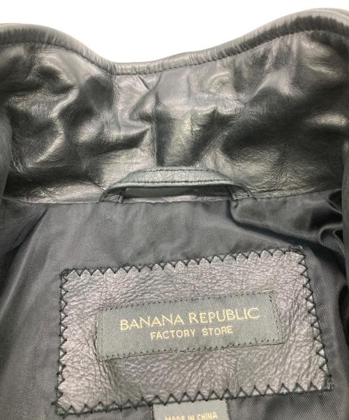 BANANA REPUBLIC（バナナリパブリック）BANANA REPUBLIC (バナナリパブリック) レザーコート ブラック サイズ:Ｍの古着・服飾アイテム