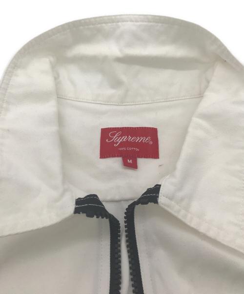 SUPREME（シュプリーム）SUPREME (シュプリーム) TWILL HALF ZIP SHIRT ホワイト サイズ:Ｍの古着・服飾アイテム