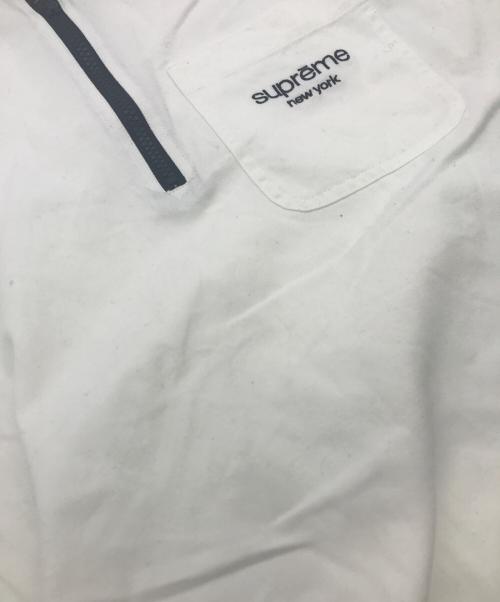 SUPREME（シュプリーム）SUPREME (シュプリーム) TWILL HALF ZIP SHIRT ホワイト サイズ:Ｍの古着・服飾アイテム