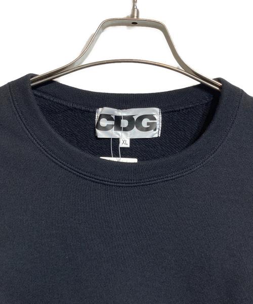 CDG（シーディージー）CDG (シーディージー) スタッフロゴスウェット ブラック サイズ:XLの古着・服飾アイテム