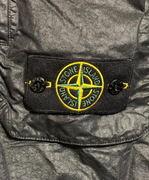 STONE ISLAND（ストーンアイランド）STONE ISLAND (ストーンアイランド) ORGANIC LOOK NYLON PANAMA-TC Short Sleeve Shirt ブラック サイズ: Sの古着・服飾アイテム