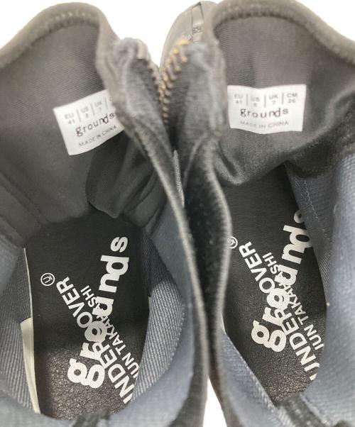 UNDERCOVER（アンダーカバー）UNDERCOVER (アンダーカバー) grounds (グラウンズ) ORCA ハイカットチャンキーソールスニーカー ブラック サイズ:26㎝(EU41)の古着・服飾アイテム