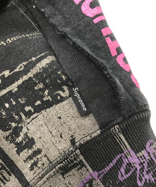 SUPREME（シュプリーム）SUPREME (シュプリーム) Collage Zip Up Hooded Sweatshirt ブラック サイズ:Lの古着・服飾アイテム