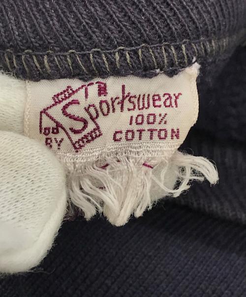 sports wear（スポーツウェア）sports wear (スポーツウェア) 60Sフロッキープリントラグランスウェット ネイビー サイズ:-の古着・服飾アイテム